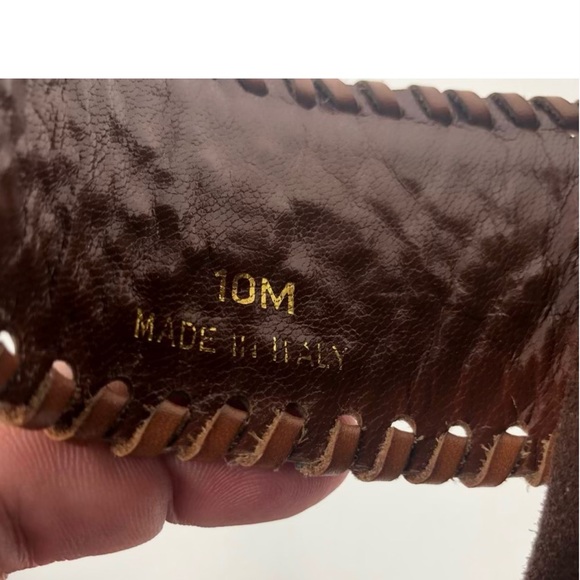 ISABELLA FIORE Size 10 Aztec Slip On Heels EUC - Picture 8 of 9